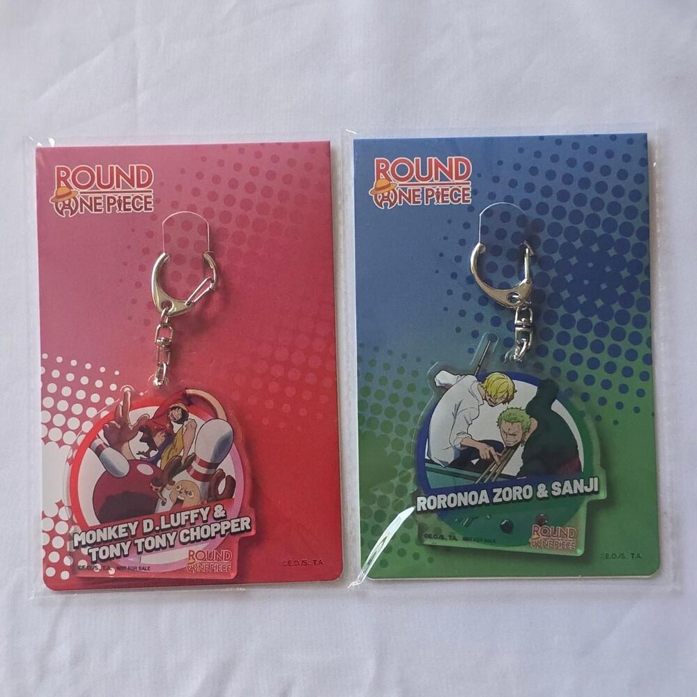 One Piece Round1 Keychain Set